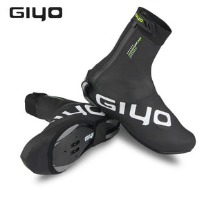 GIYO Waterproof Cycling Overshoes Bicycle Shoes Covers Bike Reflective Windproof MTB Road Winter Fleece Warm Bike Lock Protector