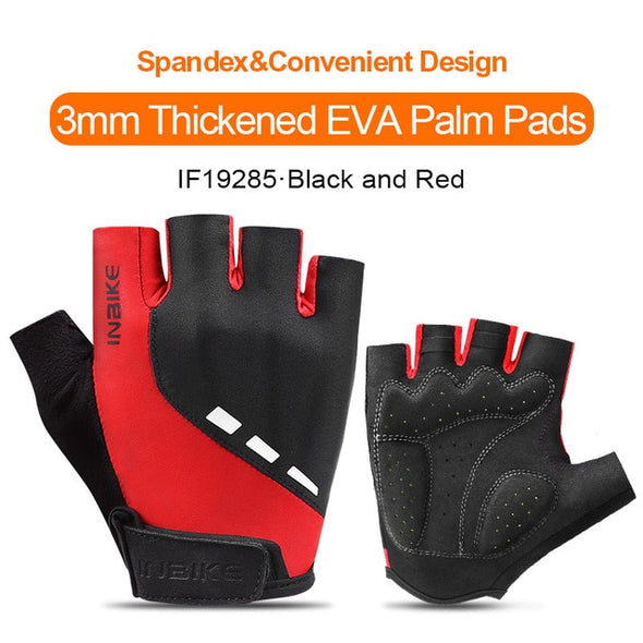 INBIKE Shockproof GEL Pad Cycling Gloves Half Finger Sport Gloves Men Women Summer Bicycle Gym Fitness Gloves MTB Bike Gloves