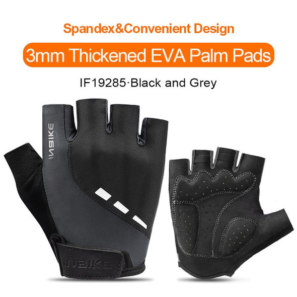 INBIKE Shockproof GEL Pad Cycling Gloves Half Finger Sport Gloves Men Women Summer Bicycle Gym Fitness Gloves MTB Bike Gloves