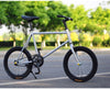 CHREAL Adult Student Fixed Gear Bicycle Mountain Bike Sport Cycling Road Bicycle Men 20 Inch Spoke Wheel Double V Brake Ride