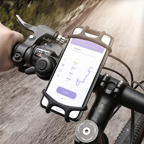 360° Rotatabl Silicone Phone Bracket Bicycle Motorcycle Stand Anti-drop Mobile GPS Holder For iPhone 12 11 Huawei Xiaomi Samsung