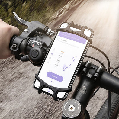360° Rotatabl Silicone Phone Bracket Bicycle Motorcycle Stand Anti-drop Mobile GPS Holder For iPhone 12 11 Huawei Xiaomi Samsung