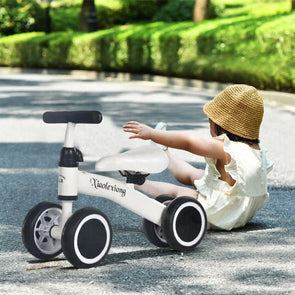 4 Wheels Children's Bicycle Balance Bike Walker Kids Ride On Toys Gift for 1-3 Years Old Children for Learning Walk Scooter