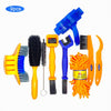 8 PCS Bike Chain Cleaner Clean Machine Brushes Cycling Cleaning Kit Bicycle Brush Maintenance Tool for Mountain, Road, City, BMX