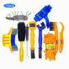 8 PCS Bike Chain Cleaner Clean Machine Brushes Cycling Cleaning Kit Bicycle Brush Maintenance Tool for Mountain, Road, City, BMX