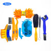 8 PCS Bike Chain Cleaner Clean Machine Brushes Cycling Cleaning Kit Bicycle Brush Maintenance Tool for Mountain, Road, City, BMX