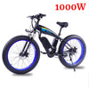 Electric Bicycle 1000 W Ebike 500 W 15A Battery 4.0 Fat Tire Snow Beach Cruiser Aluminum Alloy Mountain Bike 26 Inches