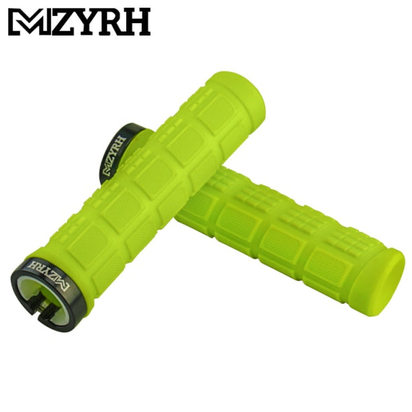 1 Pair Bike Grips Handlebar Grips MTB Mountain Bike Cycle Bicycle Lock Aluminum Alloy Durable BMX Rubber Grip Anti-Slip Parts